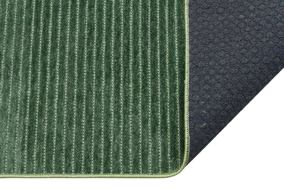 Mercan Serisi Yeşil Renk Makinede Yıkanabilir Kilim NX-3056