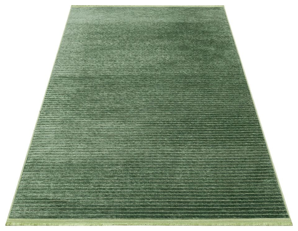 Mercan Serisi Yeşil Renk Makinede Yıkanabilir Kilim NX-3056