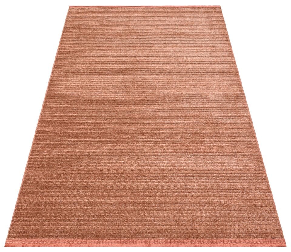 Mercan Serisi Kiremit Renk Makinede Yıkanabilir Kilim NX-3057