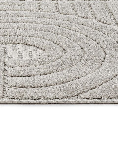 Vals Serisi Gri Renk Modern Halı NX-3014