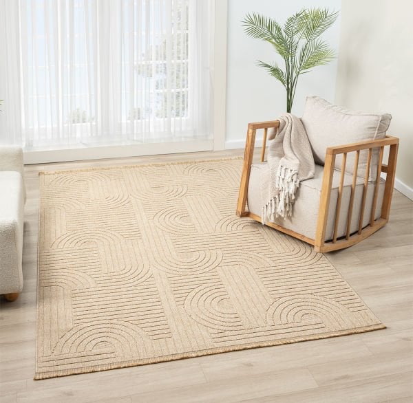 Avina Serisi Bej Kolay Temizlenebilir Sisal Halı SH-34