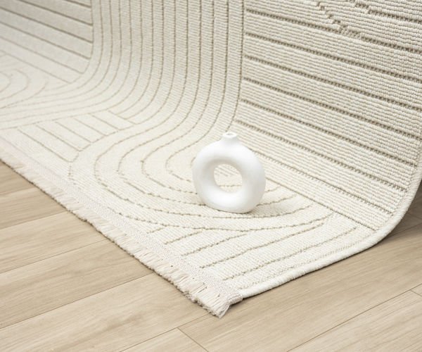 Avina Serisi Krem Kolay Temizlenebilir Sisal Halı SH-35