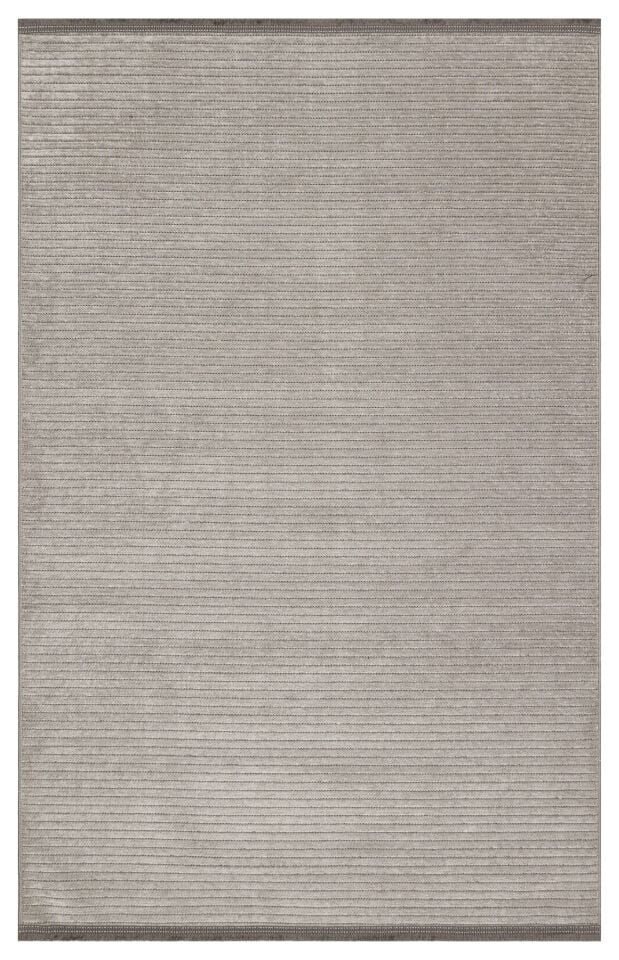 Mercan Serisi Gri Renk Makinede Yıkanabilir Kilim NX-3059