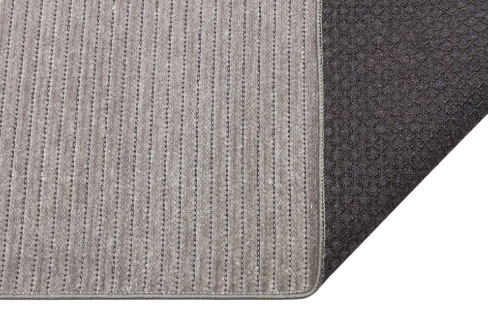 Mercan Serisi Gri Renk Makinede Yıkanabilir Kilim NX-3059