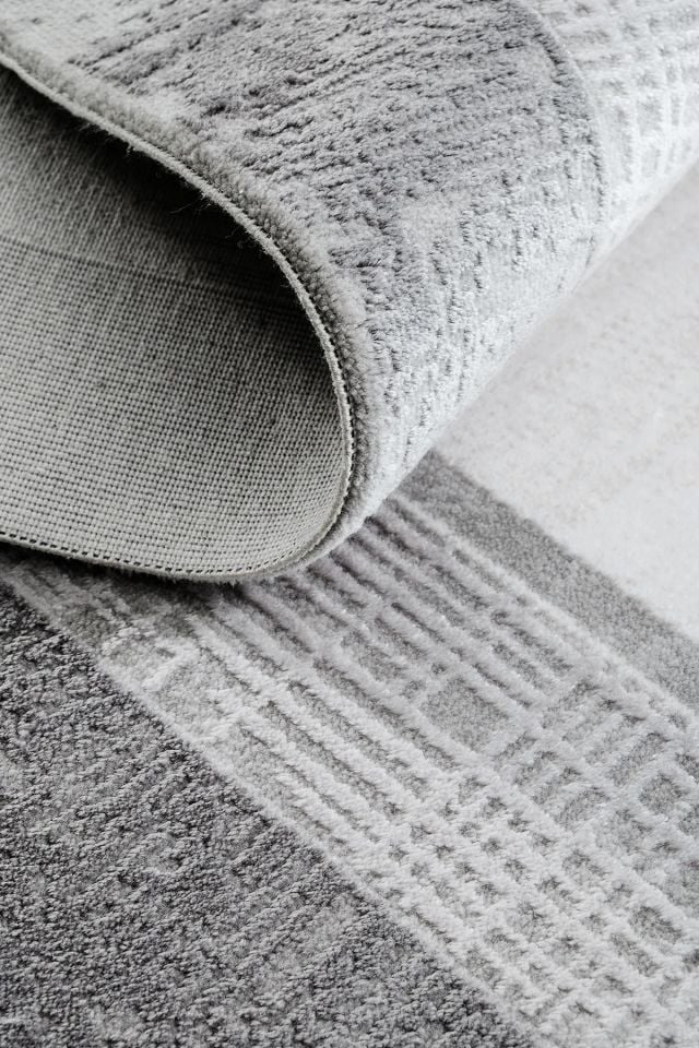 Monza Serisi Gri/Antrasit Renk Akrilik Halı LH-1105A