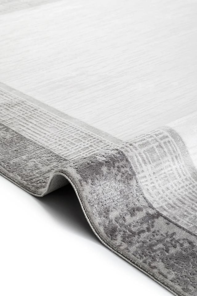 Monza Serisi Gri/Antrasit Renk Akrilik Halı LH-1105A