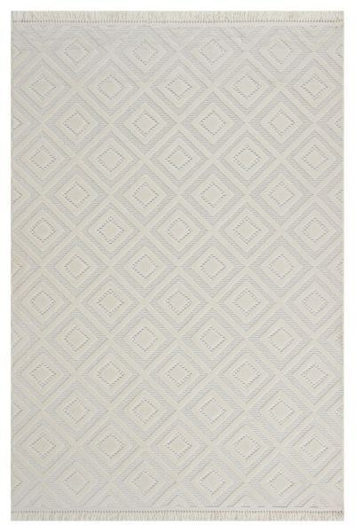 Vals Serisi Krem Renk Modern Halı NX-3017