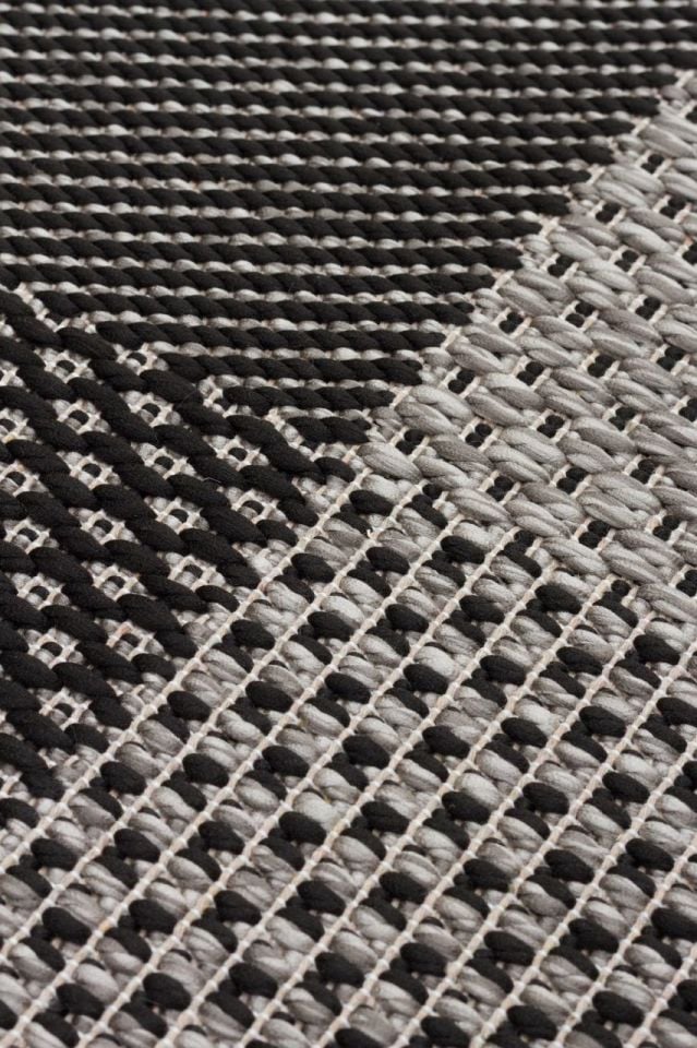 Gama Serisi Makinede Yıkanabilir Koyu Gri Sisal Halı NX-026