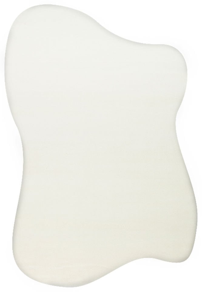 Amorf Serisi Krem Renk Yumuşak Shaggy Halı NX-2725