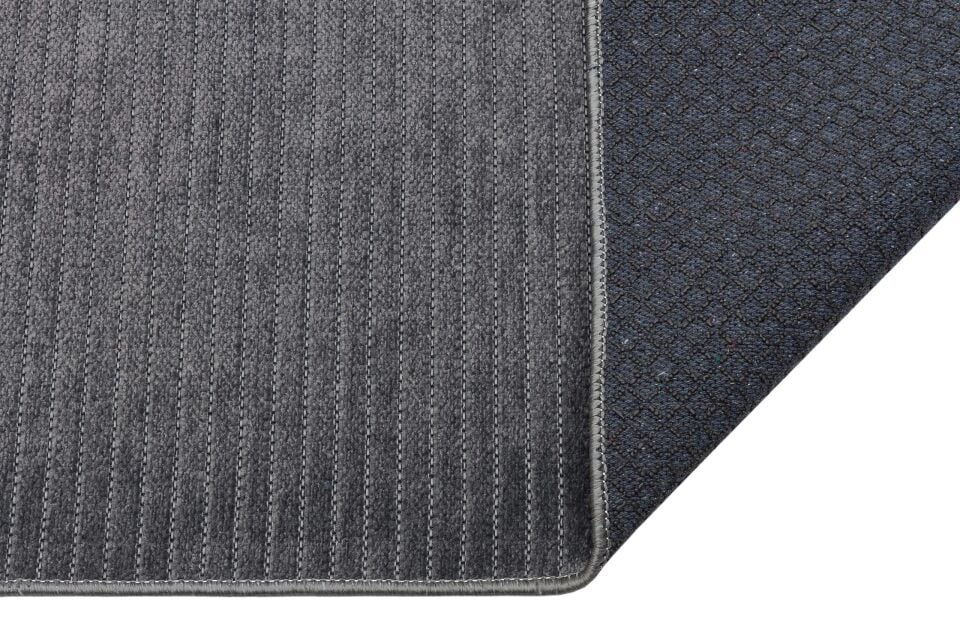 Mercan Serisi Antrasit Renk Makinede Yıkanabilir Kilim NX-3061