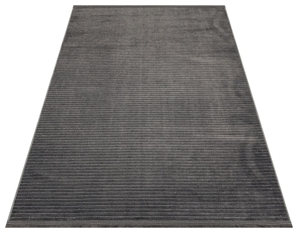 Mercan Serisi Antrasit Renk Makinede Yıkanabilir Kilim NX-3061