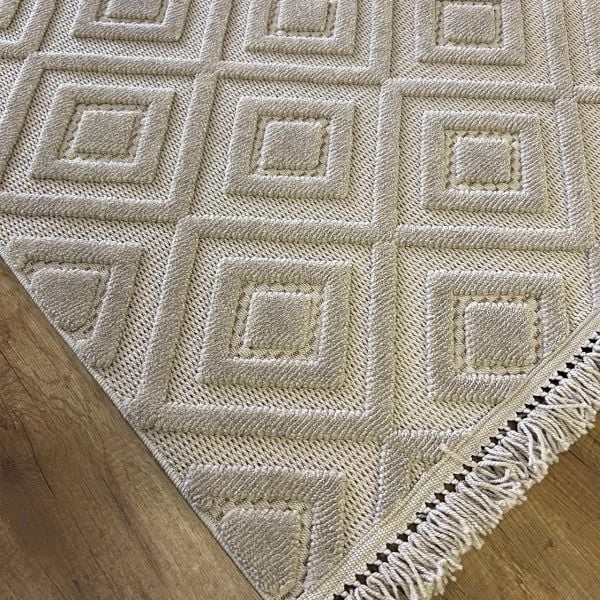 Vals Serisi Gri Renk Modern Halı NX-3018