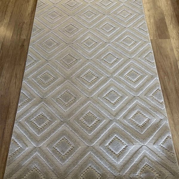 Vals Serisi Gri Renk Modern Halı NX-3018