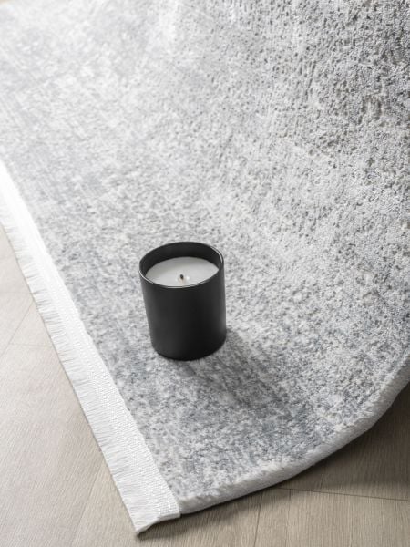 Verona Serisi Gri Renk Akrilik Makine Halısı SH-6001G