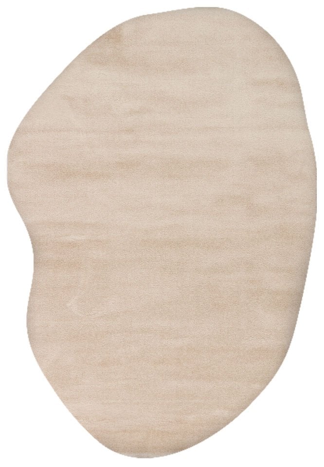 Amorf Serisi Bej Renk Yumuşak Shaggy Halı NX-2727
