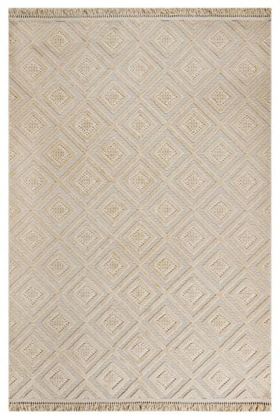 Vals Serisi Bej Renk Modern Halı NX-3019