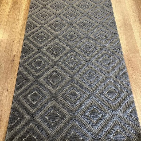 Vals Serisi Antrasit Renk Modern Halı NX-3020