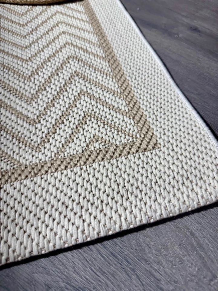 Alfa Serisi Makinede Yıkanabilir Ekru/Bej Sisal Halı NX-31