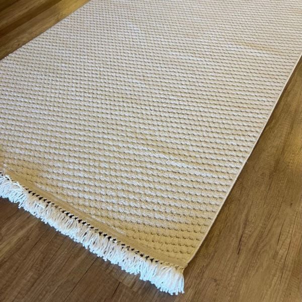 Vals Serisi Krem Renk Modern Halı NX-3022