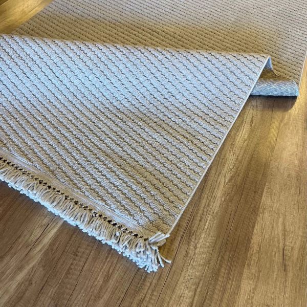 Vals Serisi Gri Renk Modern Halı NX-3023