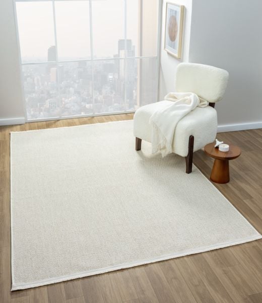 Avina Serisi Krem Kolay Temizlenebilir Sisal Halı SH-42