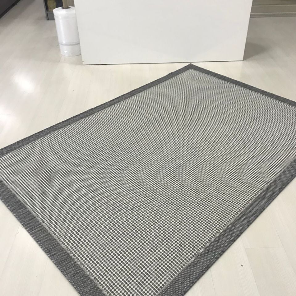Alfa Serisi Makinede Yıkanabilir Ekru/Antrasit Sisal Halı NX-33