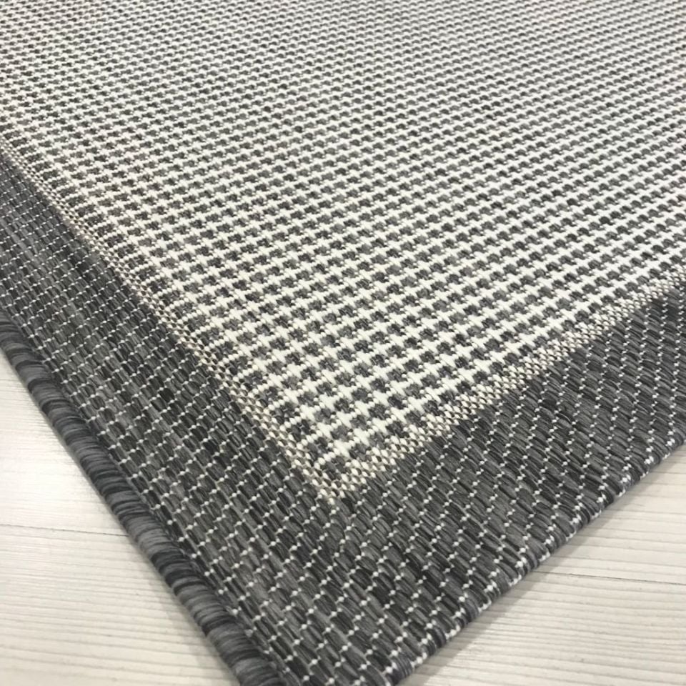 Alfa Serisi Makinede Yıkanabilir Ekru/Antrasit Sisal Halı NX-33