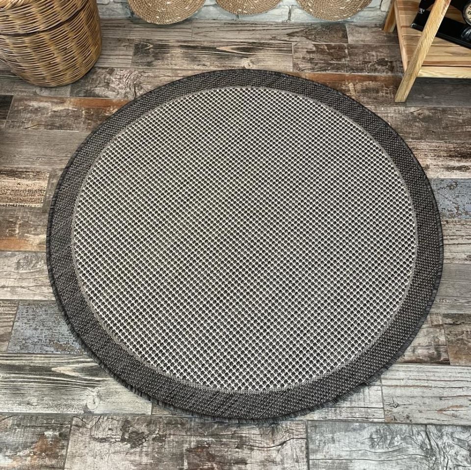 Alfa Serisi Makinede Yıkanabilir Ekru/Antrasit Sisal Halı NX-33