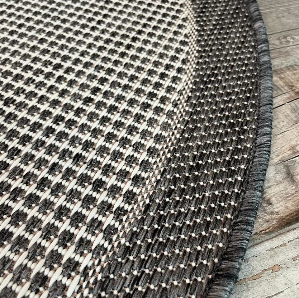 Alfa Serisi Makinede Yıkanabilir Ekru/Antrasit Sisal Halı NX-33