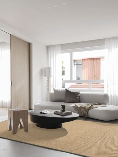 Beta Serisi Bej/Yeşil Sisal Halı CH0303