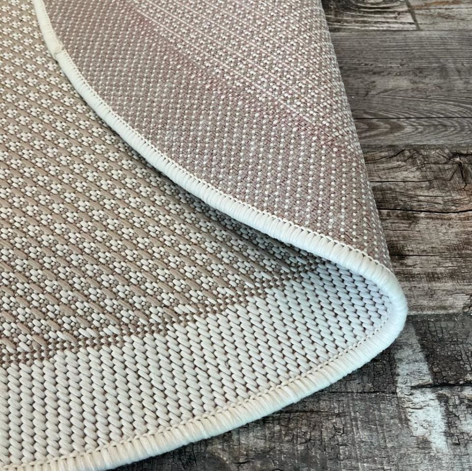 Alfa Serisi Makinede Yıkanabilir Krem/Bej Sisal Halı NX-34