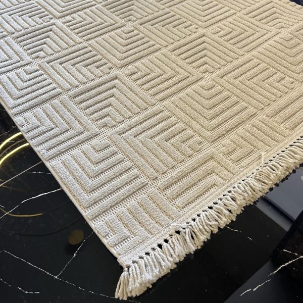 Vals Serisi Gri Renk Modern Halı NX-3026