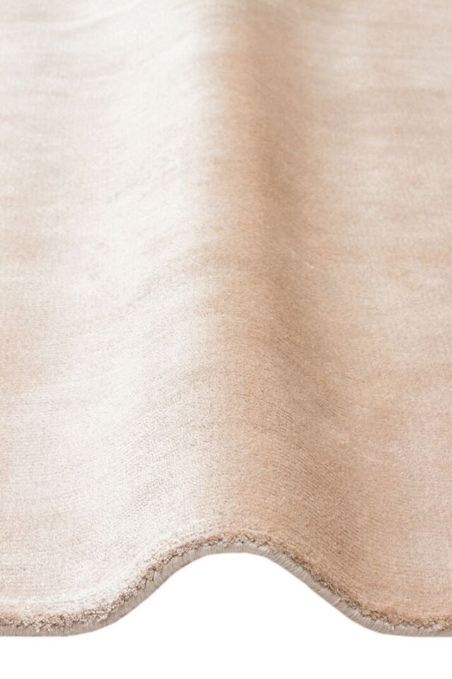 Grando Serisi %100 Naturel Viskon El Dokuma Sade Modern Bej Renk Halı NX-779