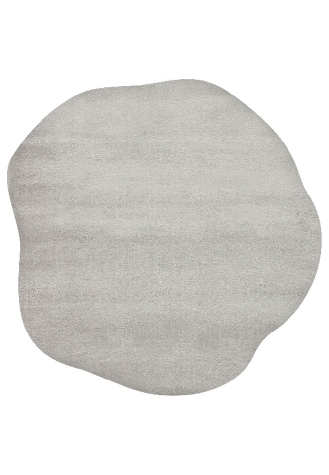 Amorf Serisi Gri Renk Yumuşak Shaggy Halı NX-2741