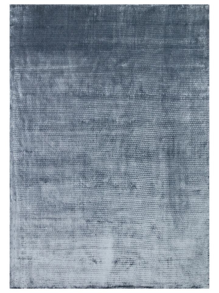 Grando Serisi %100 Naturel Viskon El Dokuma Sade Modern Mavi Renk Halı NX-780