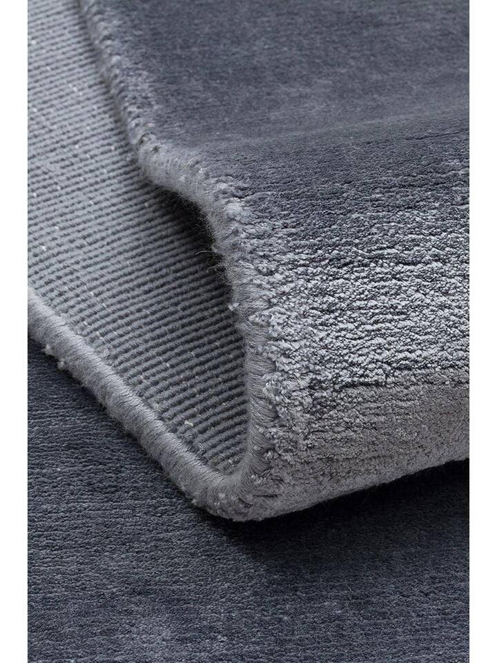 Grando Serisi %100 Naturel Viskon El Dokuma Sade Modern Antrasit Renk Halı NX-781