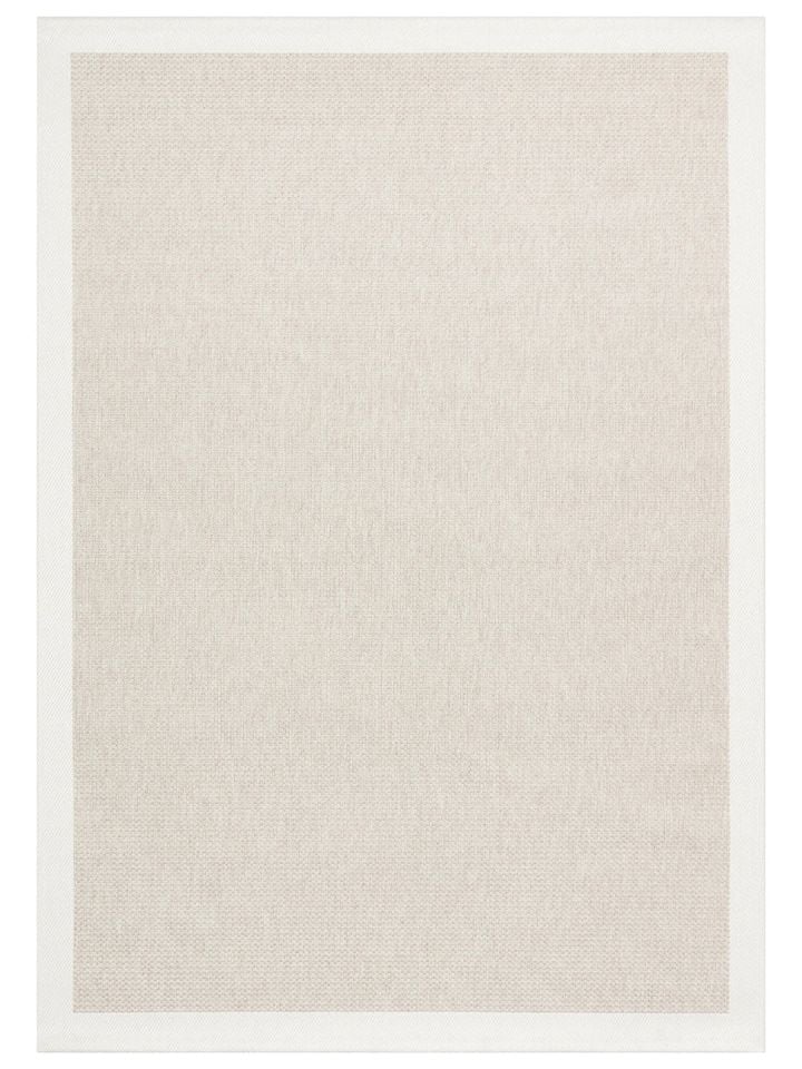 Alfa Serisi Makinede Yıkanabilir Bej/Krem Sisal Halı NX-44