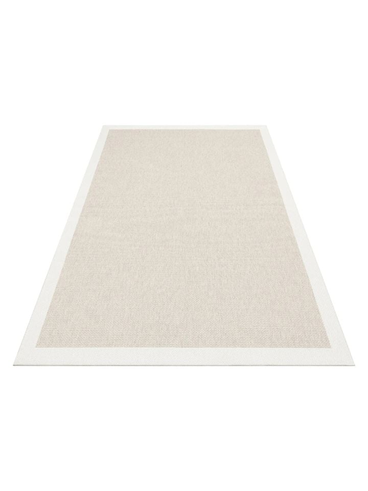 Alfa Serisi Makinede Yıkanabilir Bej/Krem Sisal Halı NX-44