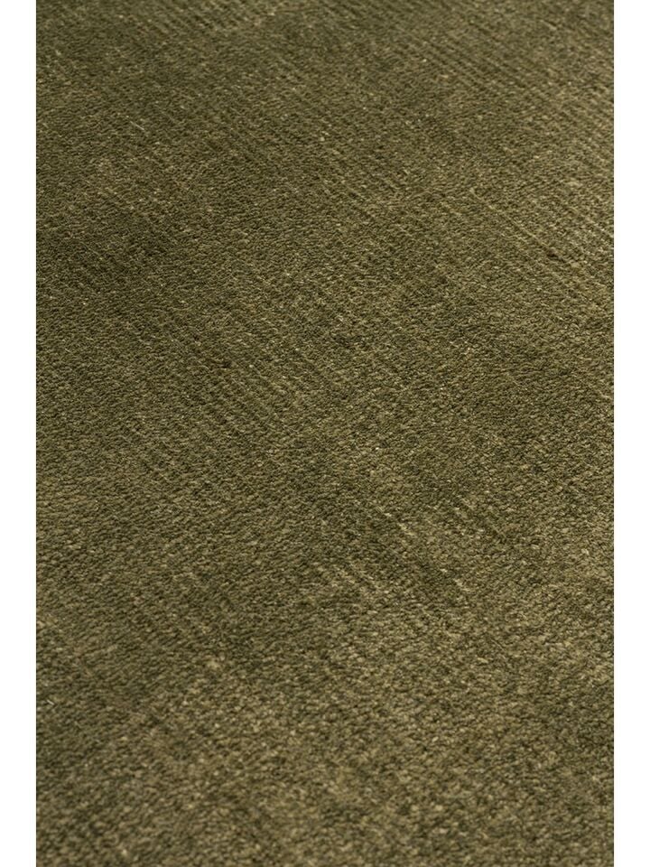 Grando Serisi %100 Naturel Viskon El Dokuma Sade Modern Yeşil Renk Halı NX-782