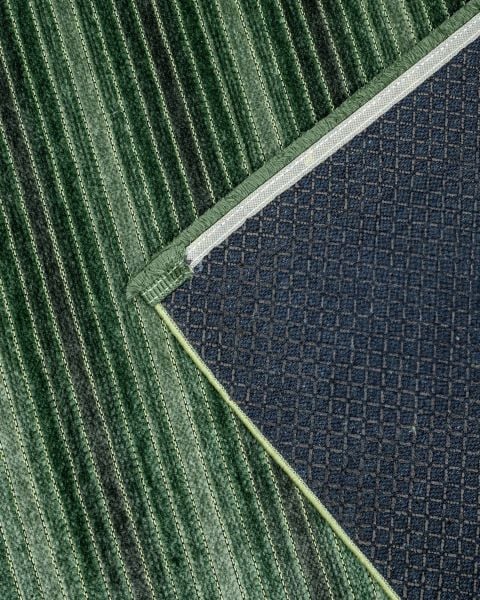 Mercan Serisi Yeşil Renk Makinede Yıkanabilir Kilim NX-3029