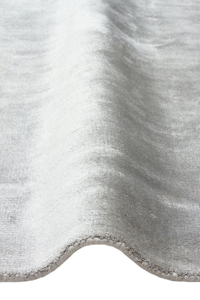 Grando Serisi %100 Naturel Viskon El Dokuma Sade Modern Gri Renk Halı NX-783