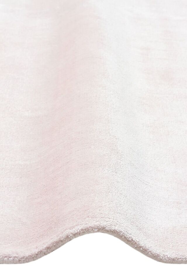 Grando Serisi %100 Naturel Viskon El Dokuma Sade Modern Pudra Renk Halı NX-784