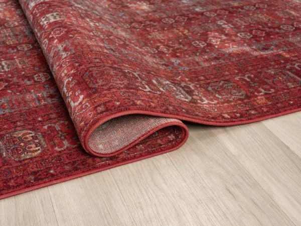 Luna Serisi Bordo Renk Makine Halısı SH-0257B