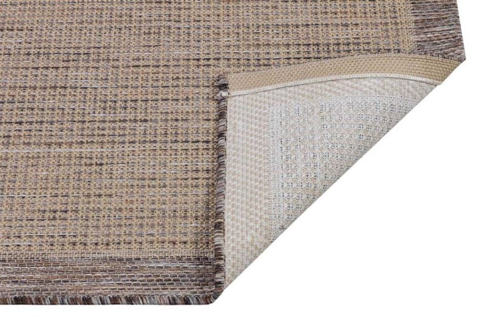 Alfa Serisi Makinede Yıkanabilir Bej/Kahve Sisal Halı NX-36