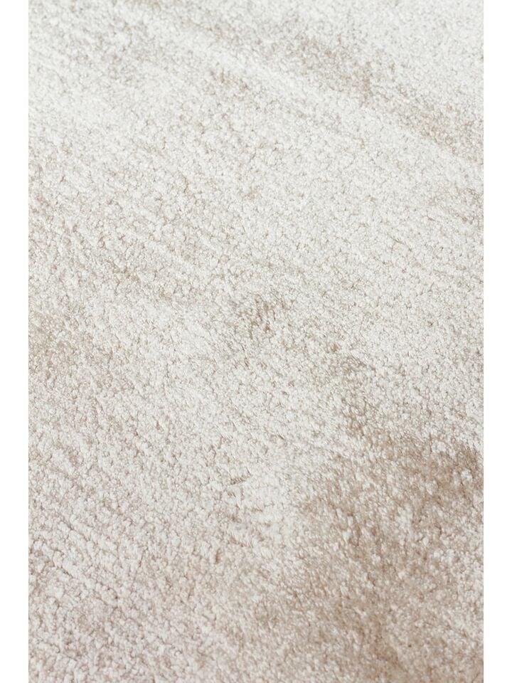 Grando Serisi %100 Naturel Viskon El Dokuma Sade Modern Kum Beji Renk Halı NX-785