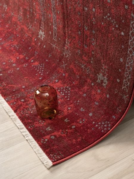 Luna Serisi Bordo Renk Makine Halısı SH-0258B