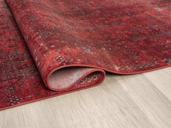 Luna Serisi Bordo Renk Makine Halısı SH-0258B