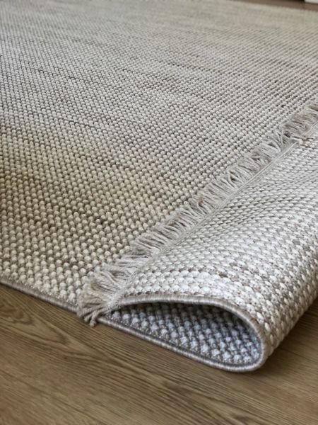 Clam Serisi Sık Bukle Dokuma Modern Bej Renk Halı OH-342