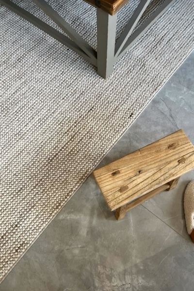 Clam Serisi Sık Bukle Dokuma Modern Bej Renk Halı OH-342