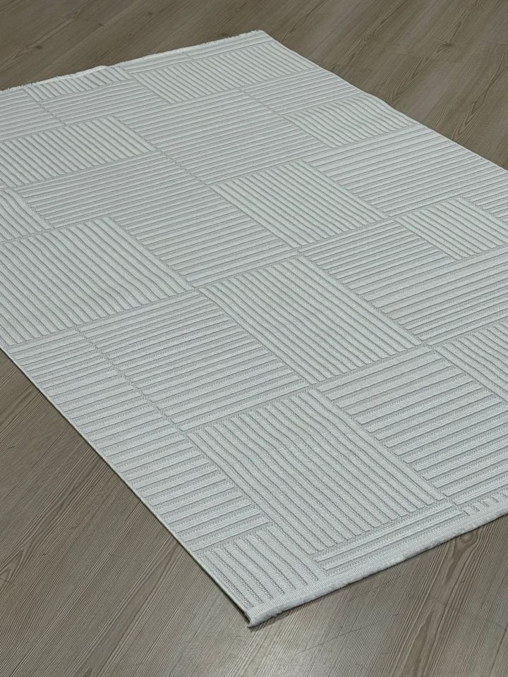 Cosmos Serisi Makinede Yıkanabilir Krem Renk Halı RH-5601